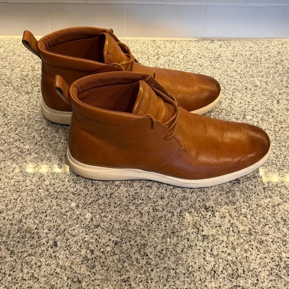 Cole Haan Men's Tan Leather Chukka Boots Size 10 - Picture 4 of 7